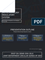 Philippine Biotechnnology Regulatory System: Biotechnology and Regulation in The Philippines 29 April 2022