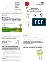 Sefton Occupational Therapy Sensory Processing Information Leaflet For Families PIAG 296