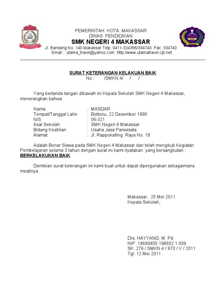Surat Kelakuan Baik