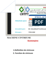 Machine Cintreuse: Sommaire