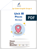 Unit 1II Unit III: Places Places