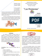 Las hormonas y sus funciones reguladoras del metabolismo y desarrollo