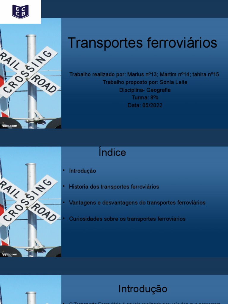 Vantagens e Desvantagens do Transporte Ferroviário | PDF | Transporte ...