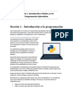 Módulo 1. Introducción A Python y A La Programación Informática