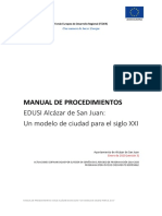 Manual de Procedimientos: EDUSI Alcázar de San Juan: Un Modelo de Ciudad para El Siglo XXI