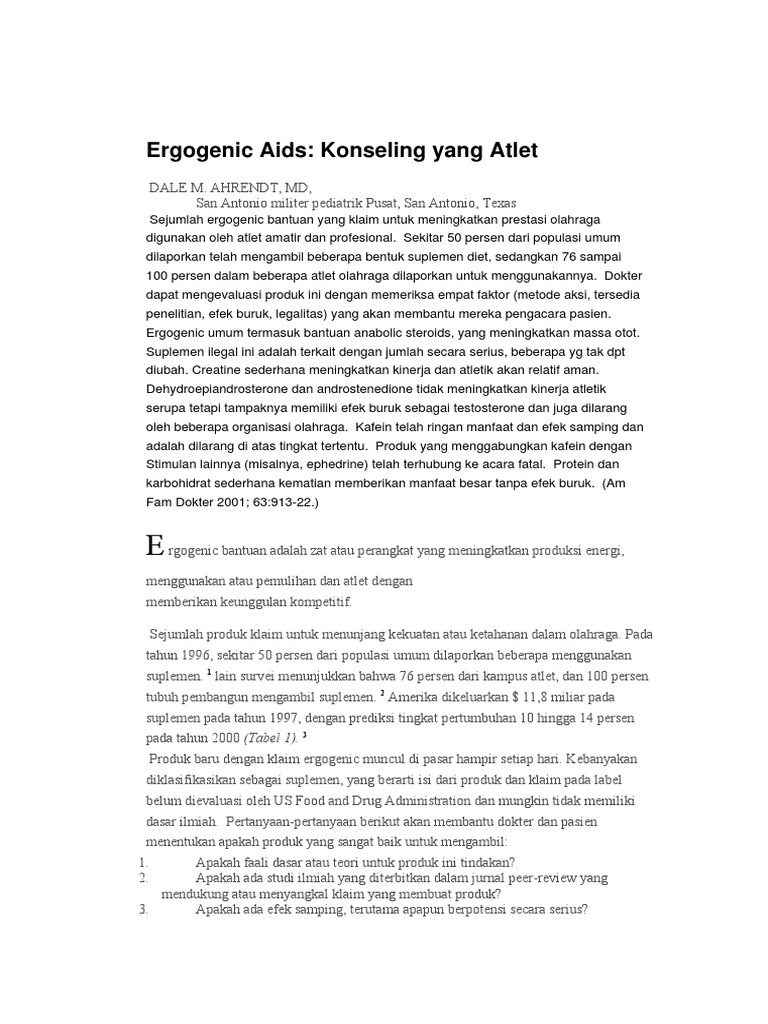 Ergogenic Aids PDF