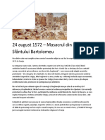24 August 1572 - Masacrul Din Nopatea Sf. Bartolomeu