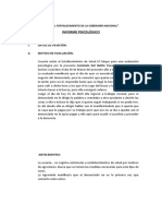 Informe Psicológico