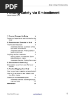 Finding Safety Via Embodiment: 1. Trauma Changes The Body