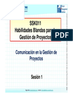 SSK011 Habilidades Blandas para La Gestión de Proyectos Gestión de Proyectos