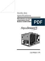 Guide Des Spécifications: Refroidisseurs de Liquide À Air Avec Compresseurs Scroll Modèles CGAM/CXAM 020 À 170