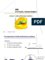 AE 4012 Aerodinamika Numerik-Lecture3 Inital and Boundary Conditions