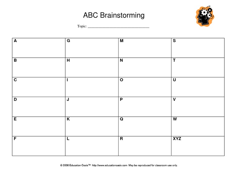 ABC Brainstorming PDF
