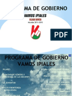 PROGRAMA DE GOBIERNO VAMOS IPIALES