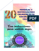 Con Instrucciones para Sentirte Mejor: Mandalas Y Zentagles para Colorear en Tu Rincón de La Calma