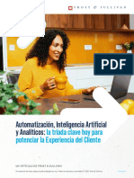 Automatización, Inteligencia Artificial y Analíticos:: La Tríada Clave Hoy para Potenciar La Experiencia Del Cliente