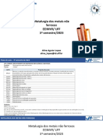 Aula 1 - Uff - Minérios, Reservas, Mercado, Classificação, Uso e Propriedades