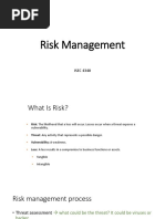 Risk Management: ISEC 4340