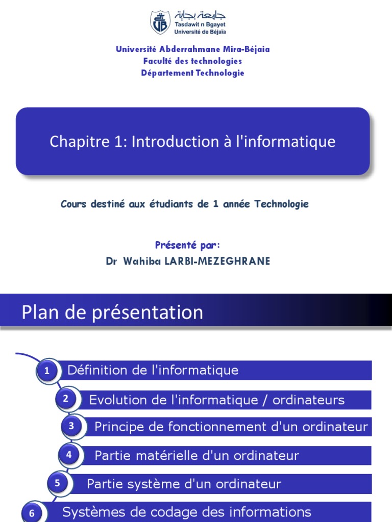 Applications de l'informatique expliquées | PDF | Décimal codé binaire ...