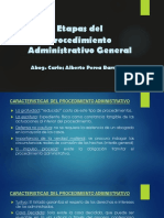 Etapas Del Procedimiento Administrativo General: Abog. Carlos Alberto Perea Barrera