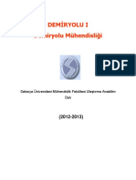 Demiryolu I Demiryolu Mühendisliği: 2.hafta