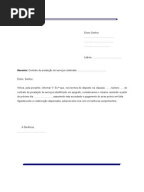 Carta de cancelamento