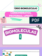 Laboratorio Biomoleculas: Carbohidratos, Proteinas, Lipidos
