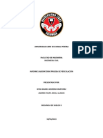 Informe de Laboratorio Prueba de Percolacón