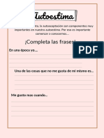 Autoestima: ¡Completa Las Frases!