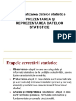 Curs 2: Sistematizarea Datelor Statistice Prezentarea Şi Reprezentarea Datelor Statistice
