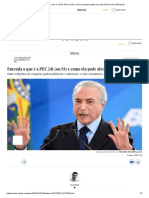 Entenda o Que É A PEC 241 (Ou 55) e Como Ela Pode Afetar Sua Vida - Brasil - EL PAÍS Brasil