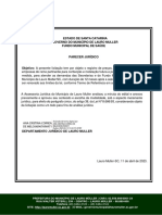 Estado de Santa Catarina Governo Do Município de Lauro Muller Fundo Municipal de Saúde