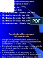 Constitutional Development in Colonial India