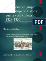 Disertación en Grupo para Trabajo de Historia Guerra Civil Chilena 1829-1830
