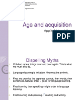 Age and Acquisition