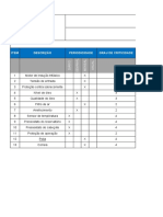 Check-List de Manutenção