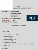 Topic:: Polymerase Chain Reaction (PCR) Memona Aslam Manisha Mahboob Husnain Javed Iqra Praveen Mam Tehreem 3rd Biology