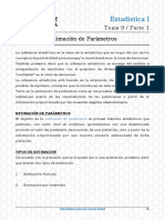 Estadística I: Tema 9 / Parte 1 Estimación de Parámetros