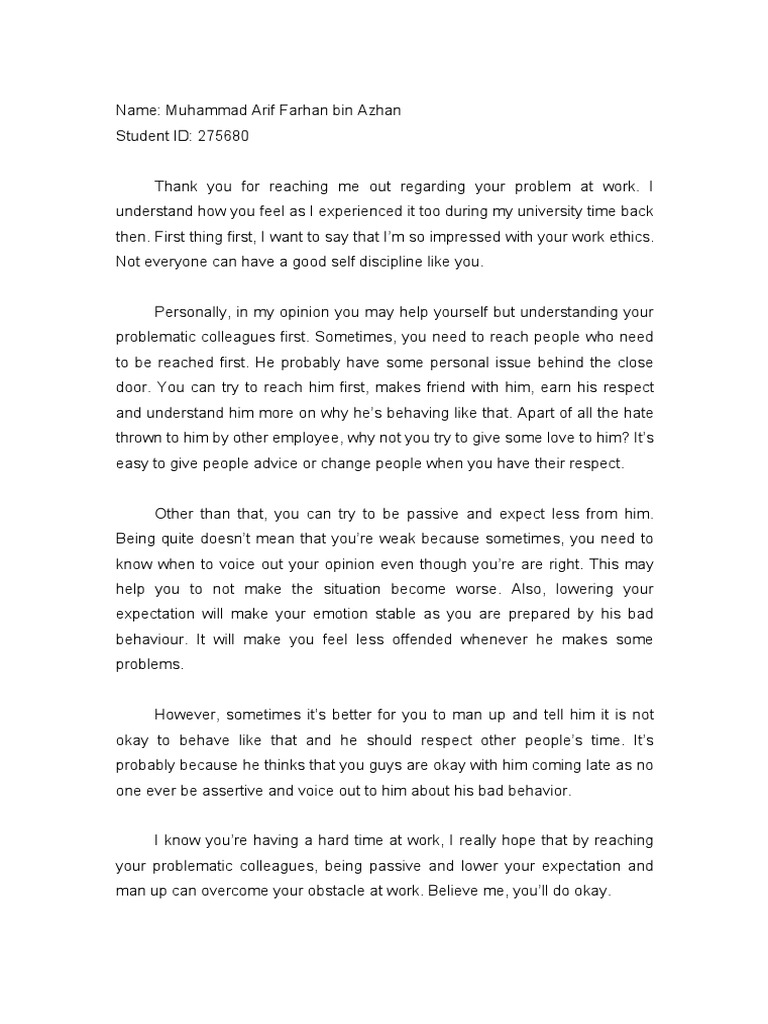 English Writing Test 1 Pdf