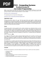 Practical 07 - Java Socket Programming