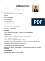 Curriculum Vitae: Pregrado