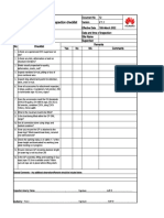 Gim Pole Inspection Checklist