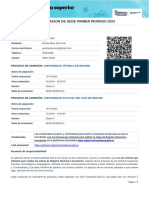 Visualización de Sede Primer Periodo 2023: Datos Personales