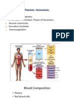 Platelets. Hemostasis.: Learning Objectives