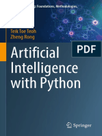 Artificial Intelligence With Python (Machine Learning Foundations, Methodologies, and Applications) (Teik Toe Teoh, Zheng Rong)