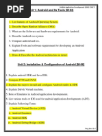 Unit 1: Android and Its Tools (M-04)