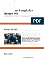 Pengertian, Bentuk Dan Fungsi MR - Pertemuan 2