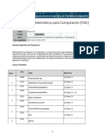 Fundamentos Matemáticos para Computación (FMC) : General Objective and Focal Point