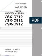 VSX-D712 VSX-D812 VSX-D912: Audio/Video Multi-Channel Receiver Sintoamplificatore Audio/Video Multicanale