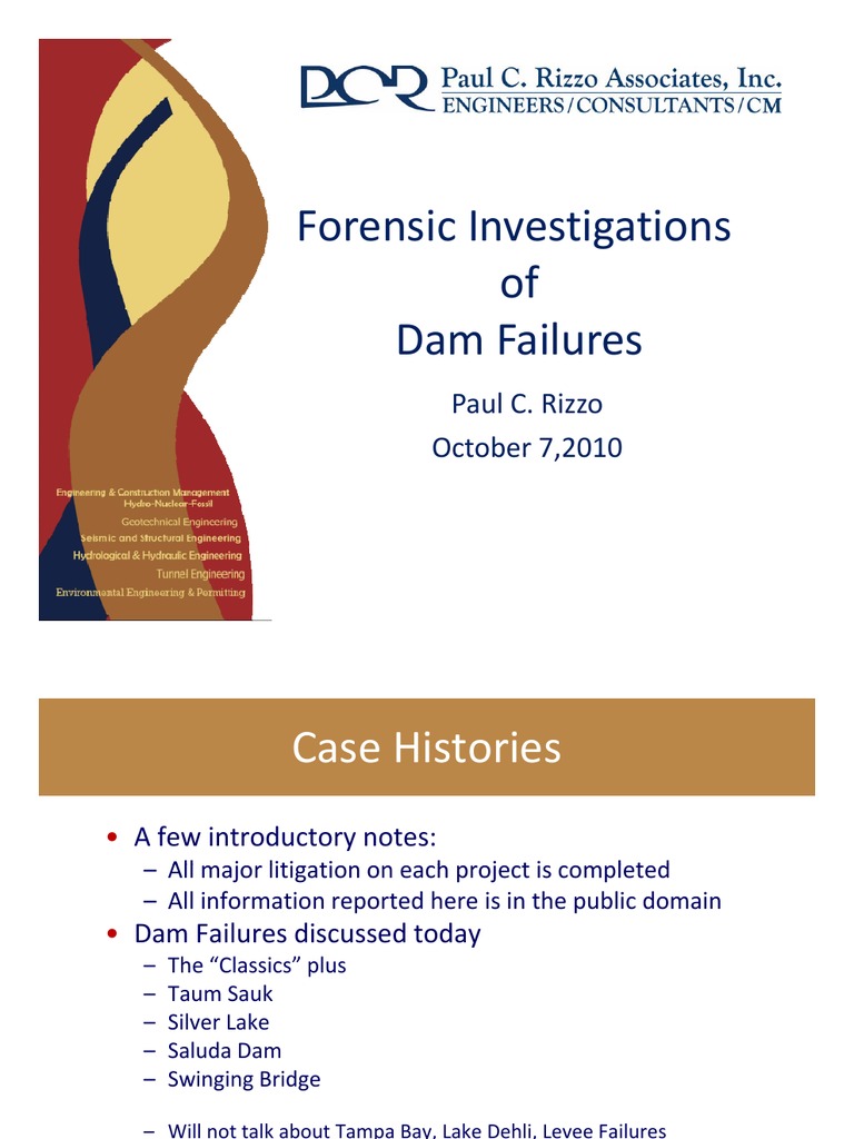 Dam Failure Forensics | PDF | Spillway | Dam